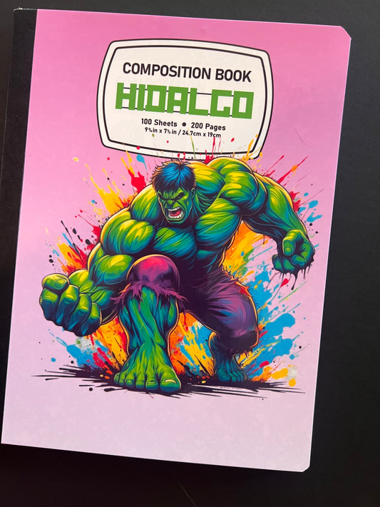 Composition Book- Angry Green Man